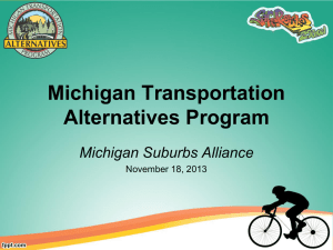 Presentation: Michigan Transportation Alternatives Program
