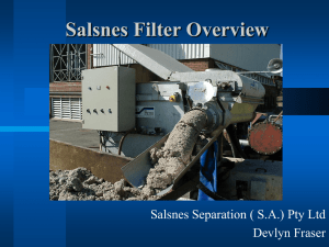Salsnes Filter Presentation