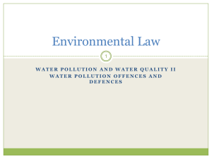 water pollution and water quality ii water pollution offences and