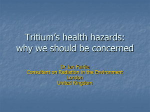 Tritium: are current health risks properly assessed?