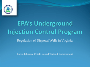EPA UIC Program in VA (K. Johnson) 1-24-12