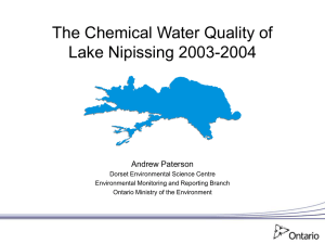 MOE – North Bay Office - Lake Nipissing Summit