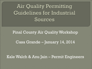 Air Quality Permits and Revisions for Industrial Sources