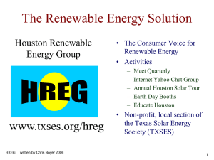 The Renewable Energy Solution