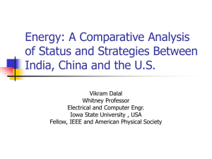 Energy: A Comparative Analysis of Status and Strategies Between