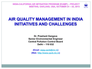 Initiatives and Challenges - Dr. P. Gargava