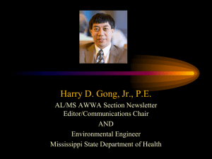 Presentation - AL/MS Section of AWWA