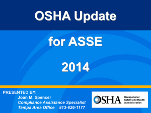 2014 OSHA Update Power Point Presentation