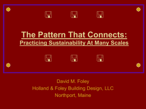  The Pattern That Connects: Practicing Sustainability At