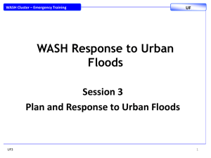 WASH Response to Urban Floods UF2