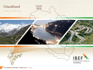 Uttarakhand-04092012 - India Brand Equity Foundation