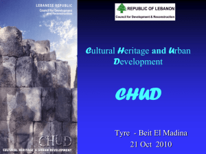 Republic of Lebanon Ministry of Culture – CDR