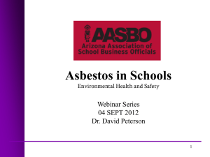 AsbestosAwarenessProgram - Arizona Association of School