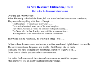 In Situ Resource Utilization