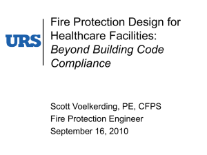 Fire Protection Design for Healthcare Facilities