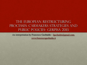 The European restructuring processes