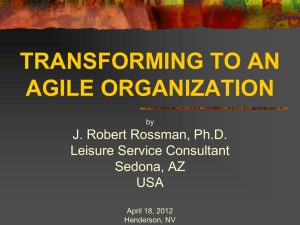 Transforming to an Agile Organization