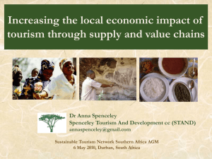 Update of community-based tourism enterprises in Southern Africa