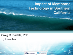 Impact of Membrane Technology in Southern California