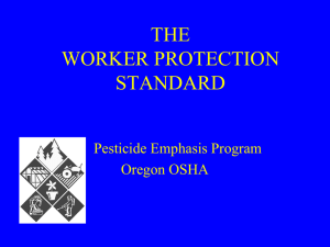 WORKER PROTECTION STANDARD aka WPS