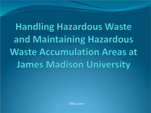Hazardous Waste PowerPoint