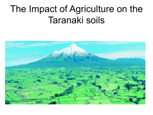 Soil Stability issues in the Taranaki Environment