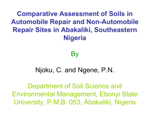 NJOKU C - Soils Science Society of Nigeria