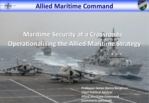Operationalising the Allied Maritime Strategy