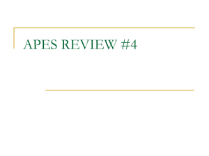 APES REVIEW #4