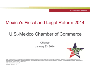 Mexico`s Fiscal and Legal Reform 2014