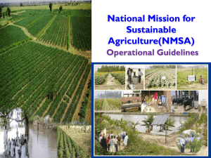 National Mission for Sustainable Agriculture