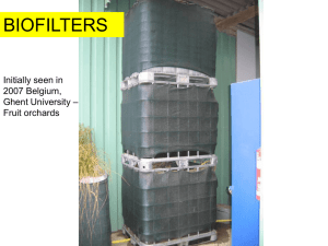 VI Biofilters and evaporation 2015