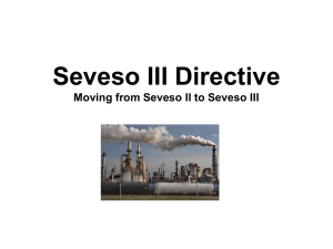 Presentation on the new Seveso III Directive