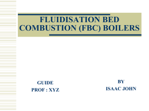 fluidisation bed combustion (fbc)