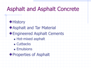 Asphalt and Asphalt Concrete