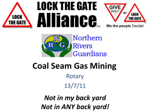 Coal Seam Gas Mining - Northern Rivers Guardians