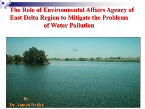 The Role of Environmental Affairs Agency of East Delta Region to