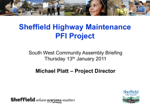 Sheffield Highway Maintenance PFI Project