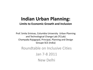 Smita Srinivas, (Prof. Urban Planning & Director
