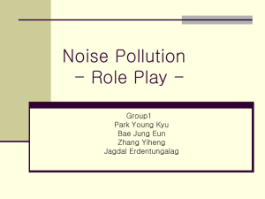 Noise Pollution - Role Play -