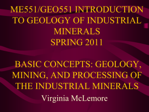 A mineral occurrence is any locality where a useful mineral or