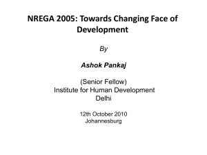 NREGA: Towards Changing Face of Development