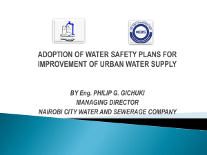 ADOPTION OF WATER SAFETY PLANS FOR - SWAP-bfz