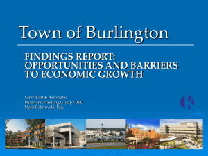 Town of Burlington - Larry Koff & Associates