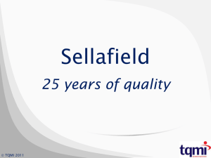 Sellafield - 25 years of Quality