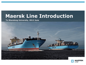 Maersk Line PPT template