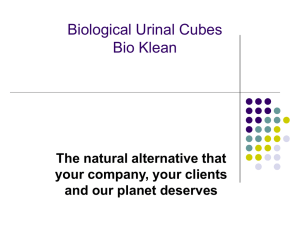 Biological Urinal Blocks Blu Away