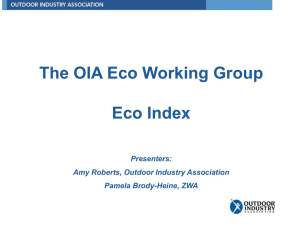 ECO INDEX - Outdoor Industry Association