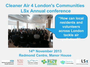 Presentation Report - London Sustainability Exchange