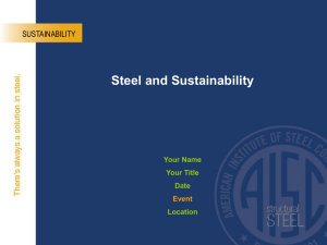 Steel and Sustainability